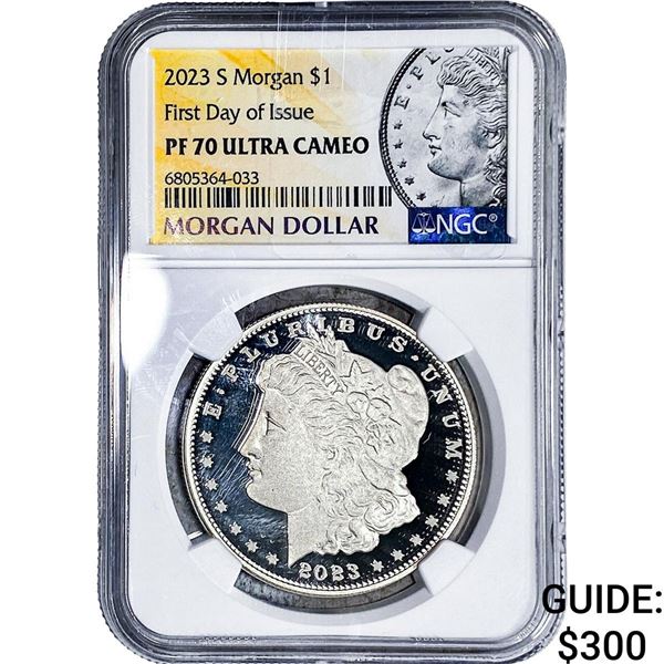 2023-S Morgan Silver Dollar NGC PF70 Ultra Cameo
