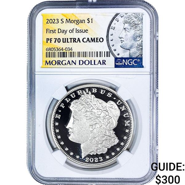 2023-S Morgan Silver Dollar NGC PF70 Ultra Cameo