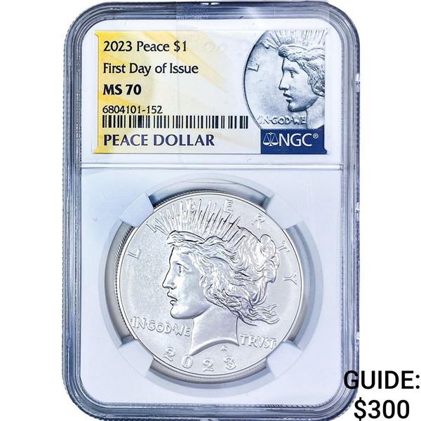 2023 Silver Peace Dollar NGC MS70
