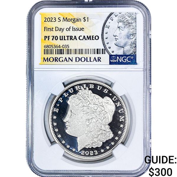 2023-S Morgan Silver Dollar NGC PF70 Ultra Cameo