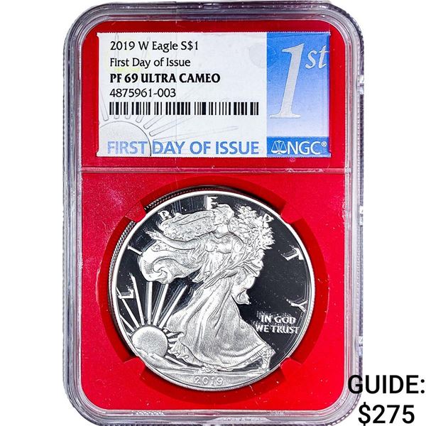 2109-W Silver Eagle NGC PF69 Ultra Cameo
