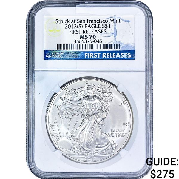 2012[S] Silver Eagle NGC MS70