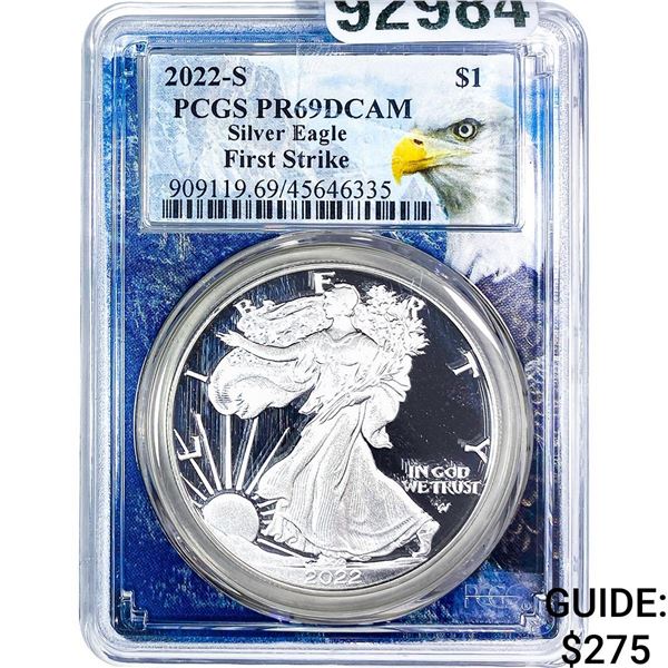 2022-S Silver Eagle PCGS PR69 DCAM