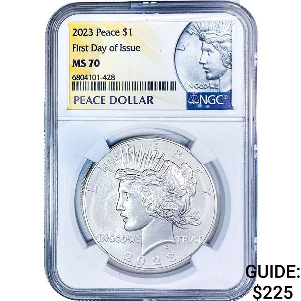 2023 Silver Peace Dollar NGC MS70