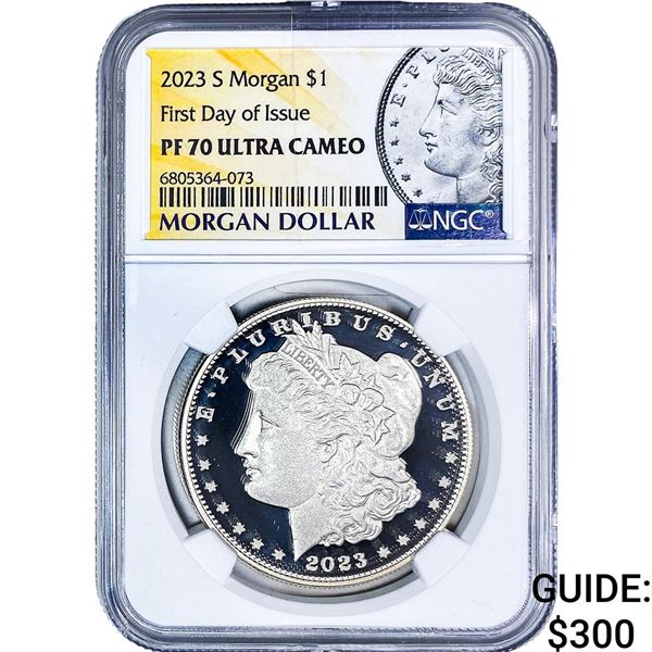 2023-S Morgan Silver Dollar NGC PF70 Ultra Cameo