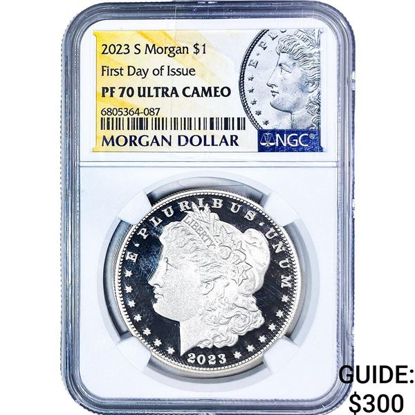 2023-S Morgan Silver Dollar NGC PF70 Ultra Cameo