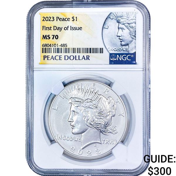 2023 Silver Peace Dollar NGC MS70