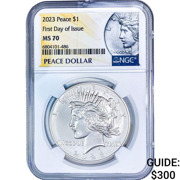 2023 Silver Peace Dollar NGC MS70