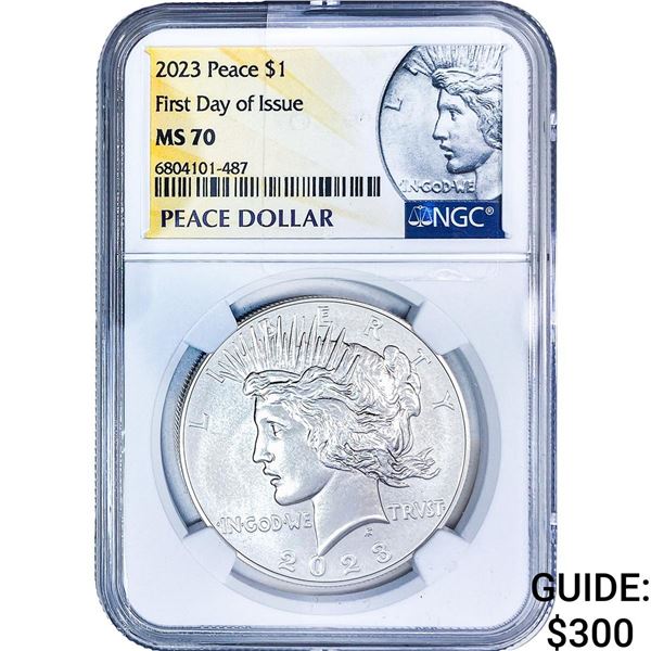 2023 Silver Peace Dollar NGC MS70