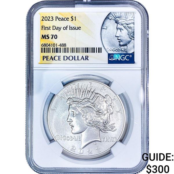 2023 Silver Peace Dollar NGC MS70