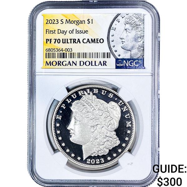2023-S Morgan Silver Dollar NGC PF70 Ultra Cameo