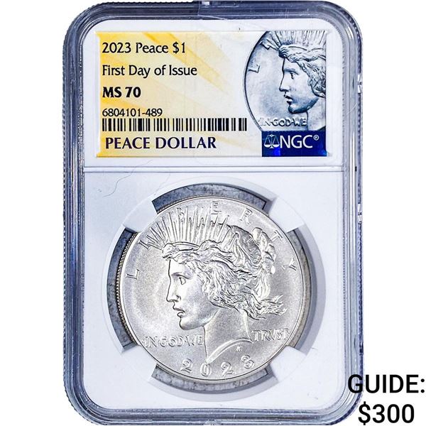 2023 Silver Peace Dollar NGC MS70