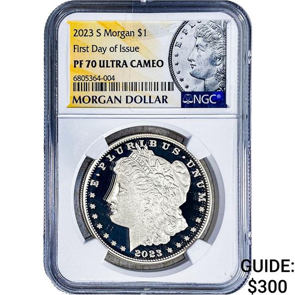 2023-S Morgan Silver Dollar NGC PF70 Ultra Cameo