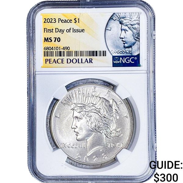 2023 Silver Peace Dollar NGC MS70