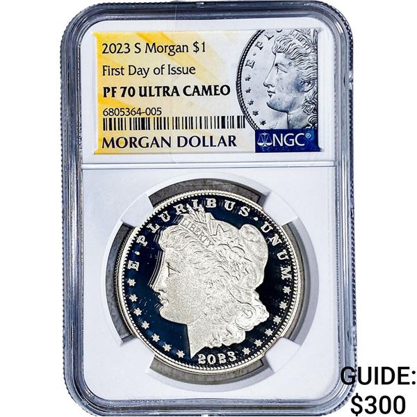 2023-S Morgan Silver Dollar NGC PF70 Ultra Cameo