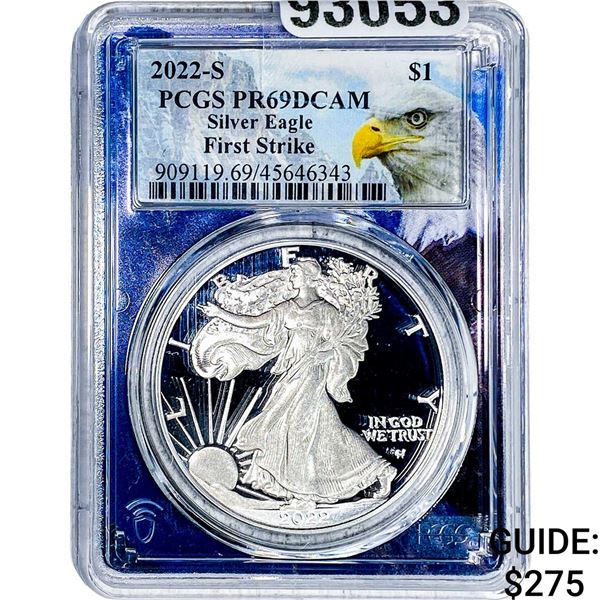 2022-S Silver Eagle PCGS PR69 DCAM