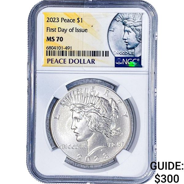 2023 Silver Peace Dollar NGC MS70