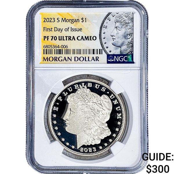 2023-S Morgan Silver Dollar NGC PF70 Ultra Cameo