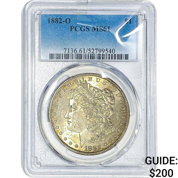 1882-O Morgan Silver Dollar PCGS MS61