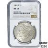 Image 1 : 1881-S Morgan Silver Dollar NGC MS62