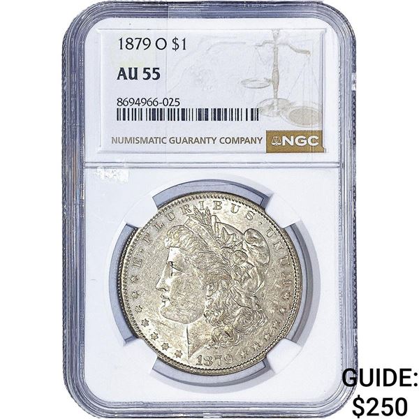 1879-O Morgan Silver Dollar NGC AU55
