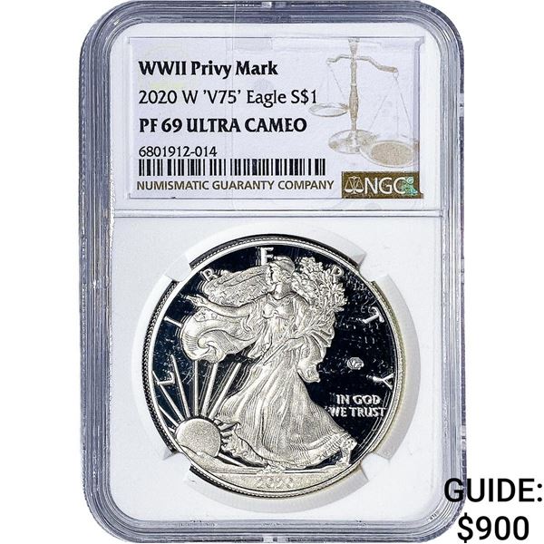 2020-W Silver Eagle NGC PF69 Ultra Cameo