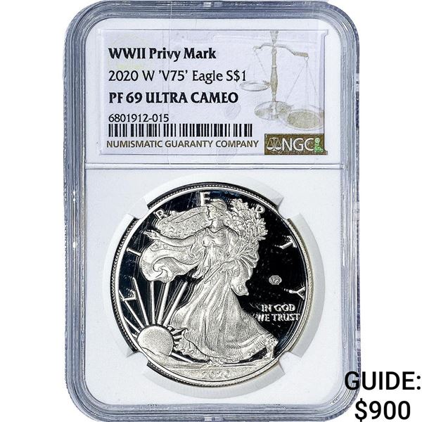2020-W Silver Eagle NGC PF69 Ultra Cameo