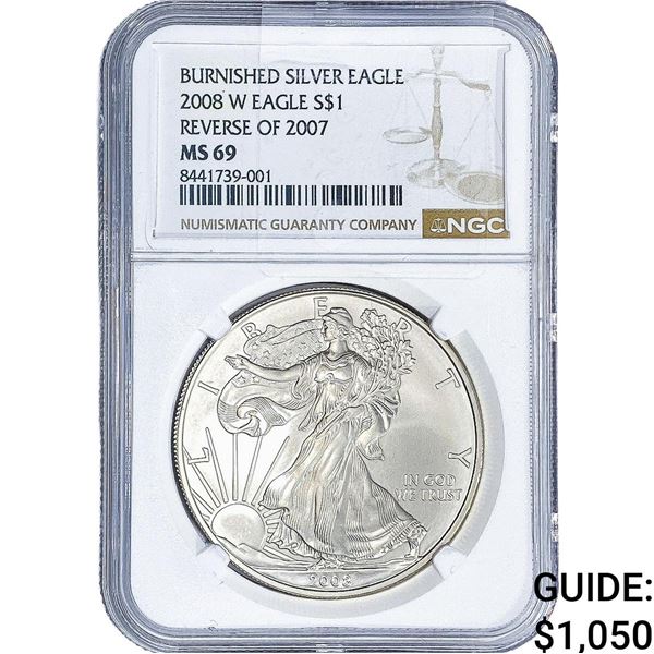 2008-W Silver Eagle NGC MS69