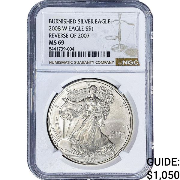 2008-W Silver Eagle NGC MS69
