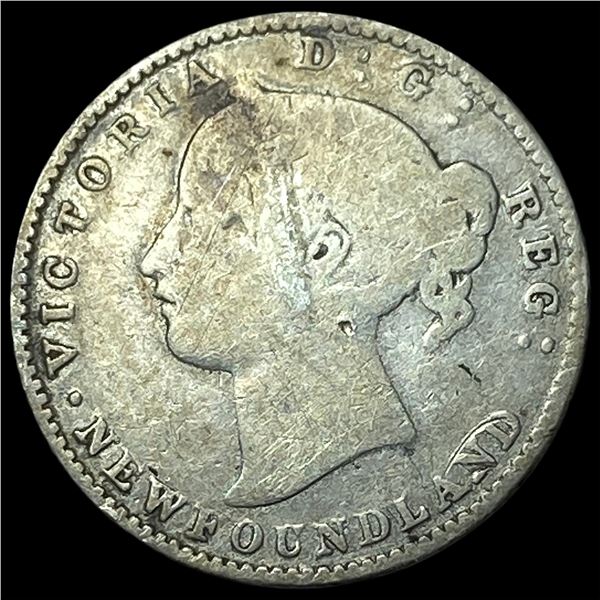 1873 Newfoundland Silver 10 Cents