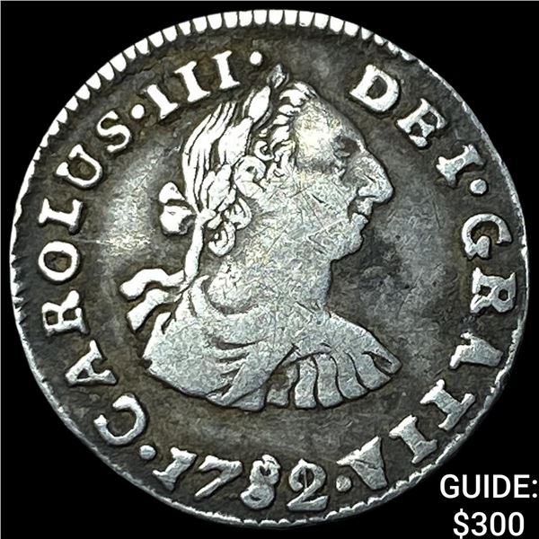 1782/1 PR Bolivia Charles III Silver 1/2 Real