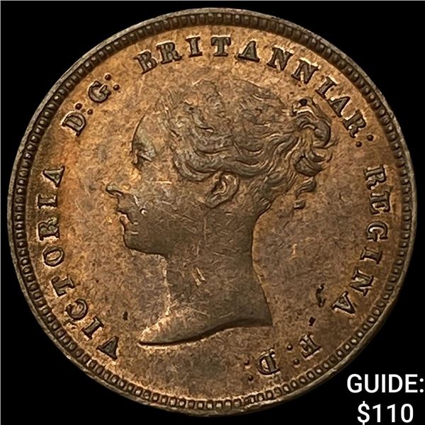 1844 Ceylon Copper 1/2 Farthing