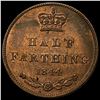 Image 2 : 1844 Ceylon Copper 1/2 Farthing