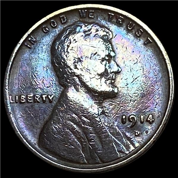 1914-D Lincoln Wheat Cent LIGHTLY CIRCULATED