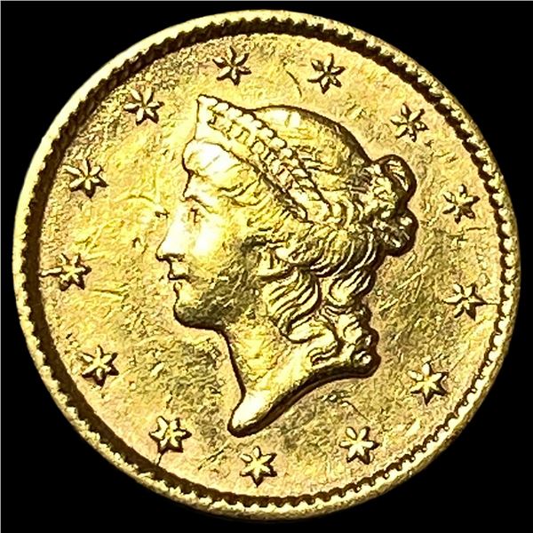 1853 Gold $1 Liberty Head Type 1 HIGH GRADE