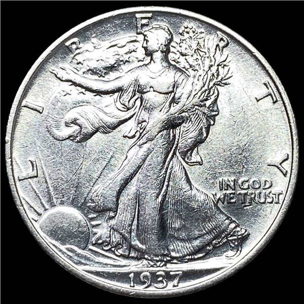 1937-S Silver Walking Liberty Half Dollar CLOSELY UNCIRCULATED