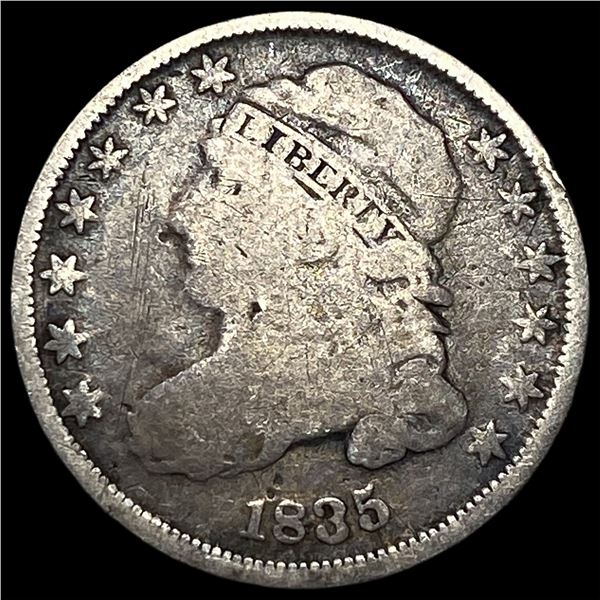 1835 Capped Bust Dime NICELY CIRCULATED