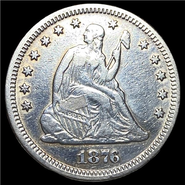1876 Seated Liberty Quarter CLOSELY UNCIRCULATED
