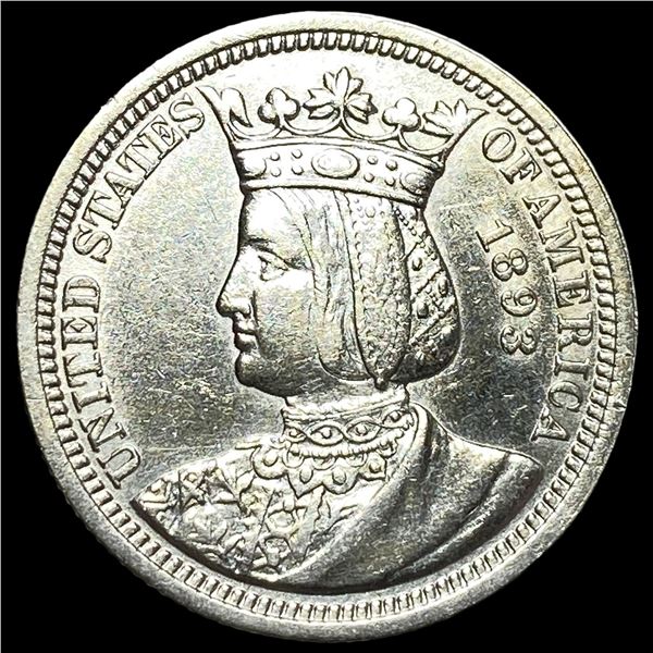 1893 Silver Isabella Quarter UNCIRCULATED