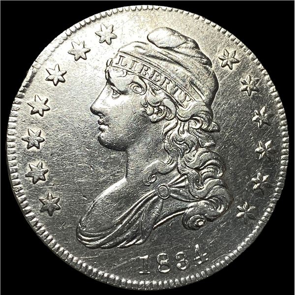 1834 Silver Capped Bust Half Dollar CHOICE AU