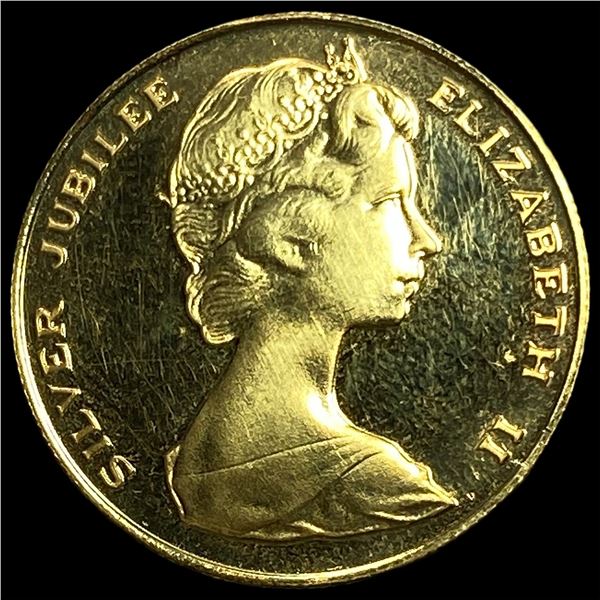 1977 Bermuda .2344oz Gold 100 Dollars GEM BU
