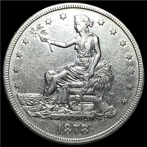 1878-S Silver Trade Dollar CHOICE AU