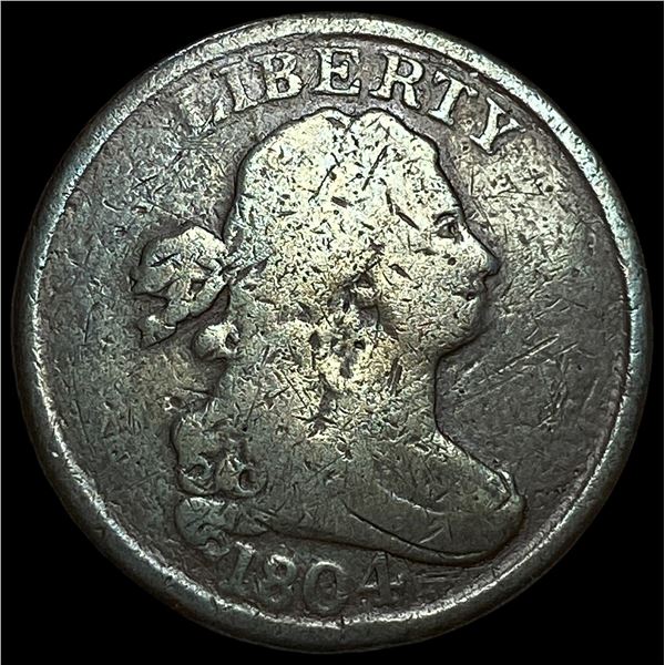 1804 Draped Bust Half Cent LIGHTLY CIRCULATED