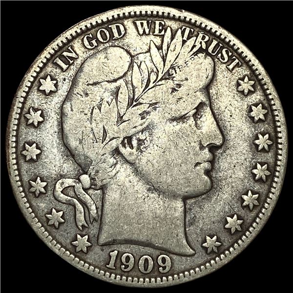 1909 Barber Half Dollar NEARLY UNCIRCULATED