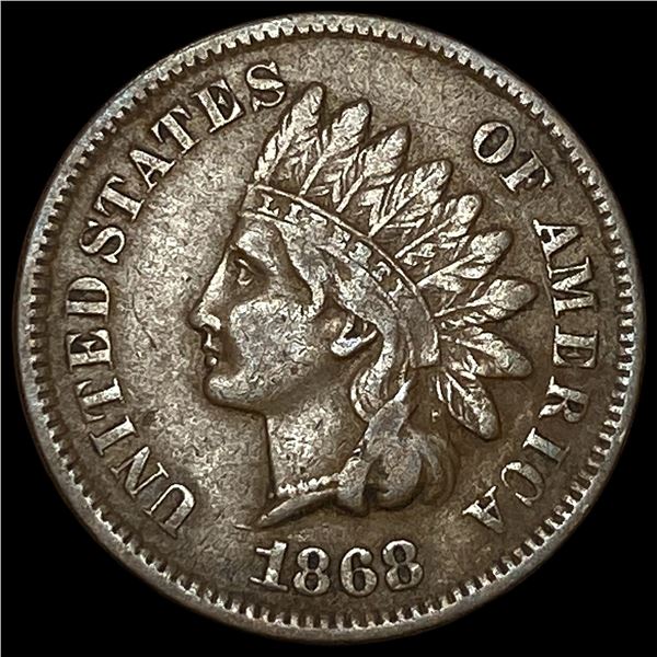 1868 Indian Head Cent NEARLY UNCIRCULATED