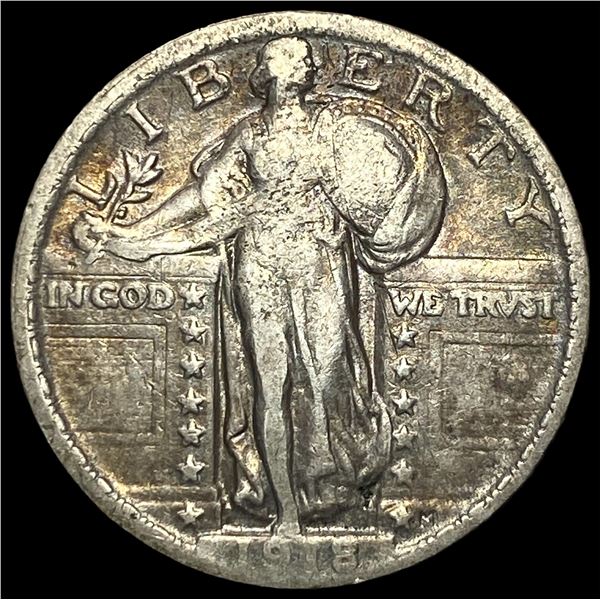 1918 Standing Liberty Quarter LIGHTLY CIRCULATED