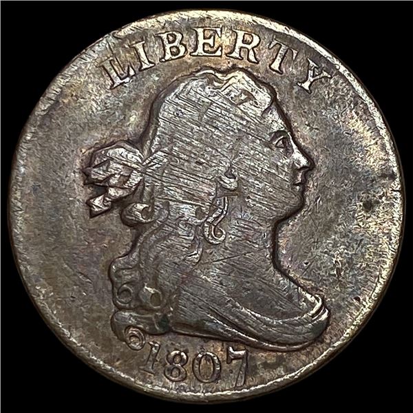 1807 Draped Bust Half Cent LIGHTLY CIRCULATED