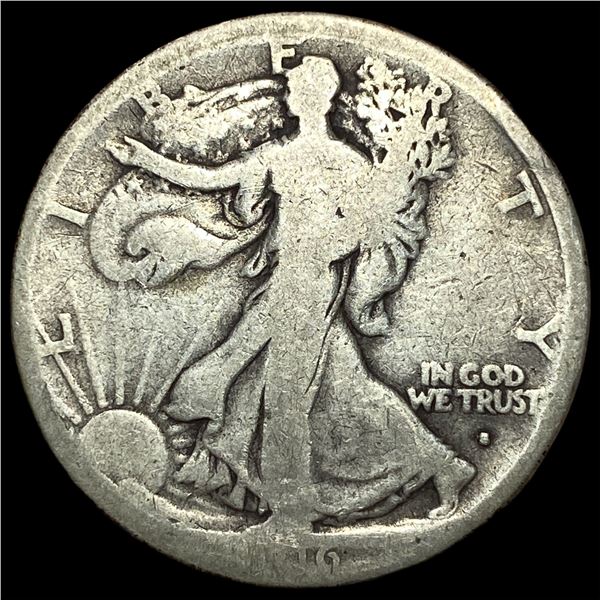 1916-S Walking Liberty Half Dollar NICELY CIRCULATED