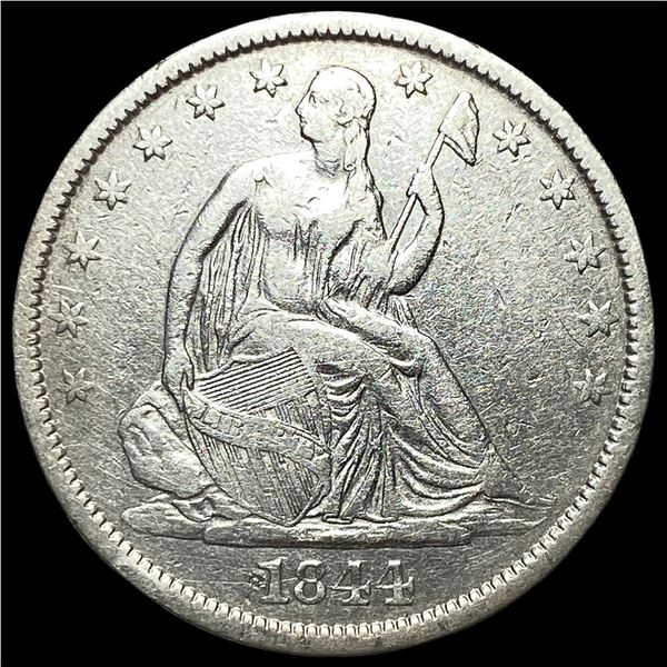 1844-O Silver Seated Half Dollar NEARLY UNCIRCULATED