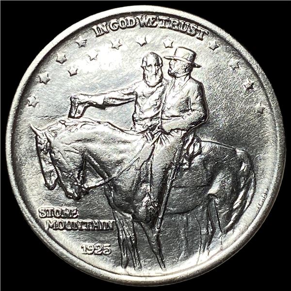 1925 Silver Stone Mountain Half Dollar GEM BU